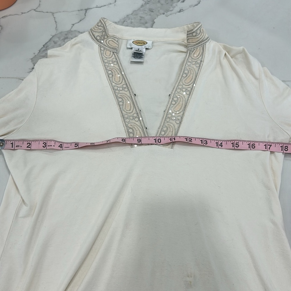 Talbots‎ Sequence Embroidered Top. Size S - Picture 9 of 11